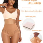 Werena Shapewear Tummy Control for Women Shaping Girdle Briefs Slimming Underwear(01# Mid-waisted Latte(boneless),Small)