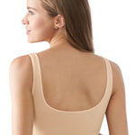 Bali One Smooth U Wireless Bra, Seamless No-Bulge Shapewear Bra, Pullover Bralette with No-Roll Underband and No-Dig Straps, In the Navy, Large