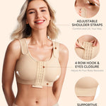 BRABIC Post Surgery Bra for Women Surgical Compression Bra Nude