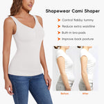 JOYSHAPER Women Tummy Control Shapewear Tank Tops V Neck Seamless Compression Camisole Slimming Body Shaper Cami White M