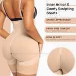 SHAPELLX Shapewear Tummy Control Body Slimming Shorts Butt Lifter Shapewer for Women High Waisted Shorts Tummy Control