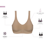 Bali Women's Wireless Bra, Comfort Revolution Full-Coverage Wirefree Bra for Women, Moisture-Wicking
