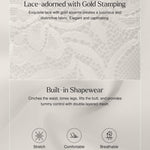 Popilush Lace Bodysuit Shapewear Tummy Control Big Bust V Neck Corset Body Suits Sleeveless Going Out Tops Plus Size