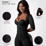 Snatched Body Stage 1 Fajas Colombianas Post Surgery Compression Shapewear for Women Tummy Control