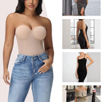JOYSHAPER Strapless Shapewear for Women Tummy Control With Built In Bra Backless Bodysuit for Dress Butt Lifter Body Shaper