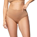 Underoutfit Everyday Soft Seamless Stretch Smoothing at Waist Briefs for Women Coffee