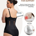 Lover-Beauty Waist Trainer for Women Latex Underbust Waist Cincher Corset, Tummy Control Corset Sport Girder Hourglass Body Shaper, 4XL, Black