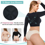 LODAY Upper Arm Shaper for Women Faja Post Surgery Slimming Compression Sleeves Shapewear Tops (Black, S/M)