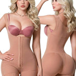 Sonryse Shapewear for women Fajas Colombianas Moldeadoras | Stage 2 Faja Tummy Control Shapewear after Tummy Tuck and Liposuction Mocha Small