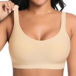 Wireless Sewn in Padded Bras for Women Comfortable Full Coverage Bralettes No Underwire Everyday Tshirt Bra