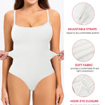 Nebility Shapewear Bodysuits Women Clothing Tummy Control Seamless Full Body Shaper Waist Trainer Jumpsuits Top(White,Large)
