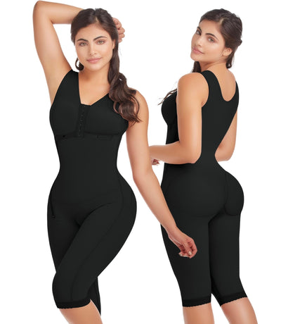 FAJAS DISENOS D'PRADA DELIÉ - Post Surgery Stage 2 Shapewear for Women High Compression Colombian Full Body Faja Knee Length