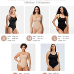 BRABIC Women's Backless Shapewear Bodysuit Tummy control Thong Seamless Body Shaper Sleeveless Compression Tanks Tops (Black, Medium)