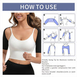 Dokelovy Women's Sauna Arm Slimming Sleeves, Sweat Compression Upper Arm Shaper Bands, Posture Support Workout Gear Daily Use