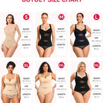 Gotoly Shapewear for Women Tummy Control Bodysuit Faja Body Shaper Waist Trainer V Neck Body Suit with Built in Bra