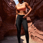 Ewedoos Leggings with Pockets for Women High Waisted Athletic Workout Compression Leggings Tummy Control Yoga Pants Women Black