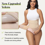 SHAPSHE Waist Trainer for Women Postpartum Recovery Wrap Girdles Cincher Corset Shapewear Belly Band Tan M
