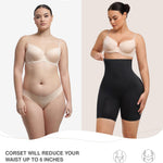 Lover-Beauty Women's Tummy Control Shapewear Bodysuit Seamless Butt Lifting Shorts Strapless Faja Body Shaper, Black, XL/XXL