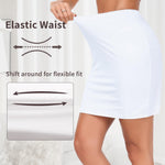 Vlazom Women's Half Slip for Under Dress Short Petticoat Above Knee Under Slips for Women Under Dresses White Size Large