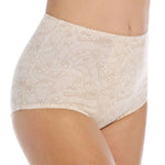 Bali womens Cotton Light Control Dfx037 2-pack shapewear briefs, Nude/Lace for Flowers, XX-Large Plus