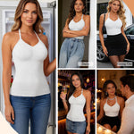 JOYSHAPER Womens Shapewear Camisole with Built in Bra Halter Tank Tops Tummy Control Compression Cami Shaper