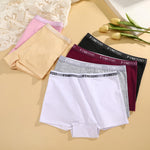 FINETOO Womens Cotton Boy Shorts Underwear Full Coverage Soft Boxer Briefs High Waisted Panties for Lady Girls 6 Pack(M)