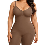 FeelinGirl Shapewear Tummy Control Faja Full Body Shaper Post Surgery Plus Size Waist Trainer Pusset Brown 3XL/4XL