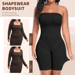 Werena Strapless Shapewear Bodysuit for Women Tummy Control Shapewear Full Body Shaper with Removable Straps (Black,Medium)
