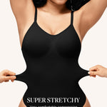 BRABIC Bodysuits for Women Tummy Control Shapewear Seamless Round Neck Butt Lifter Body Shaper Tank Top (Small, Black)