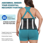 Abdominal Binder Post Surgery Plus Size | Postpartum Belly Band Wrap | Post C Section Belly Binder | Stomach Compression Hernia Belt For Men or Women Hernia Surgery, Natural Birth, Abdominal Injuries,Hysterectomy (4XL)