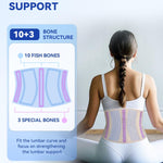 SHAPSHE Waist Trainer Belt for Women Back Support Postpartum Belly Band Workout Body Shaper with Adjustable Straps for Women/Men Beige