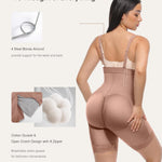 Lover-Beauty Fajas Colombianas Shapewear for Women Tummy Control Strapless Body Shaper Butt Lifting Shorts Postpartum Faja, Sienna, XL