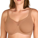 HSIA Minimizer Bras for Women Plus Size, Full Coverage Coolcomfort T Shirt Unlined Bra with Underwire for Heavy Breast, Rich Mocha 38DDD