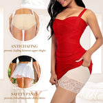 Werena Slip Shorts for Under Dresses Women Anti Chafing Underwear Seamless Boyshorts Panties Lace Under Shorts (#1 Nude,XXX-Large)