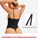 Nebility Shapewear for Women Bodysuit Tummy Control Body Shaper Open Bust Slim Belly Seamless Thong Body Suits (Black, Large)
