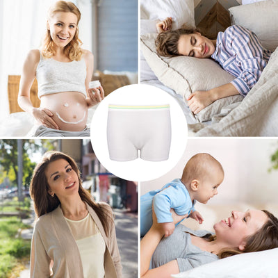 12 Pack Mesh Underwear Postpartum Must Have Hospital Provide Washable Breathable Undies for Delivery, Surgical,Traveling (L/XL(13-39 in)) White