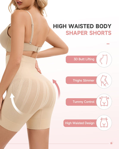 FVACPJ Shapewear Tummy Control Shorts - High Waisted Shapewear Underwear Body Shaper Butt Lifting Shorts Under Dresses