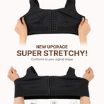 BRABIC Front Closure Compression Bras for Women Post Surgery Wireless Surgery Sleep Bra(Black, Small)