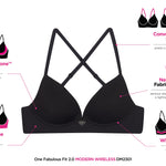 Maidenform Women's One Fab Fit Wireless Demi Bra DM2301