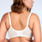 HSIA Minimizer Bras for Women Full Coverage, Unlined Lace Sexy Plus Size Underwire Bra for Large Breasts White