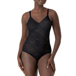Bali womens Lace 'N Smooth Shaper Df8l10 shapewear bodysuits, Black, 38DD US