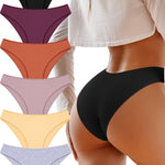 UNDER THE SEA Cotton Underwear for Women 6 Pack Sexy Bikini High Cut Breathable Cheeky Panties Underwear Womens Lingerie Outfits Clothes
