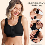 BRABIC Post Surgery Bra for Women Surgical Compression Bra Black