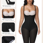 SHAPSHE Faja for Women Faja Colombiana Reductora Y Moldeadora Postparto para Mujer Body Shaper Tummy Control Backless Shapewear Maternity Shapewear Cinturilla Full Body Waist Trainer Black