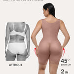 Lover-Beauty Fajas Colombianas Postpartum Shapewear for Women Tummy Control Body Shaper Butt Lifting Bodysuit Coffee Small