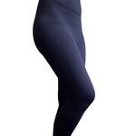 Bioflect® Compression Leggings with Bioactive Raised Massaging Knit - for Support and Comfort - Black XL