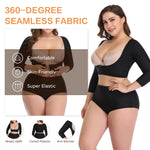 woahee Women's Arm Shaper Plus Size Arm Faja Compression Sleeve Garment Post Surgical Arm Shapewear Nude XXX-Large