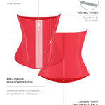 Lover-Beauty Waist Trainer for Women Corset Shapewear Tummy Control Workout Waist Cincher Body Shaper Girdle Red Small