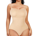 Nebility Shapewear Bodysuits Women Clothing Tummy Control Seamless Full Body Shaper Waist Trainer Jumpsuits Top(Beige,Small)