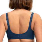 HSIA Minimizer Bras for Women Seraphina Full Coverage Underwire Unlined Mesh Plus Size Convertible Bra for Big Busted Ocean Blue 36DD